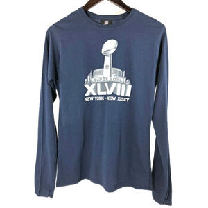 NFL Team Apparel Superbowl XLVIII Long Sleeve Navy Size XL T-Shirt NNT